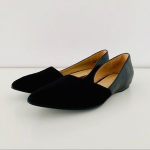 Naturalizer Samantha Leather/Suede Pointy Flats